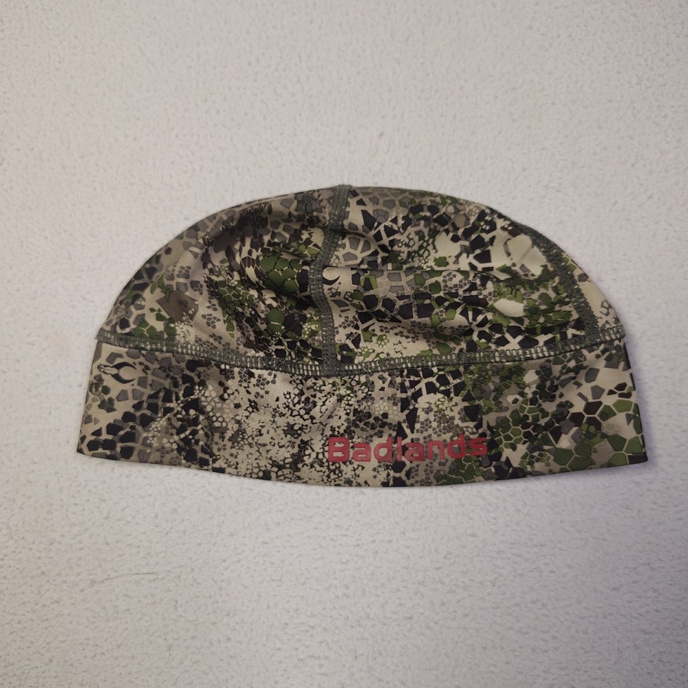 Badlands Approach Camo Beanie One Size Green Polyester Spandex Hunting Skull Cap